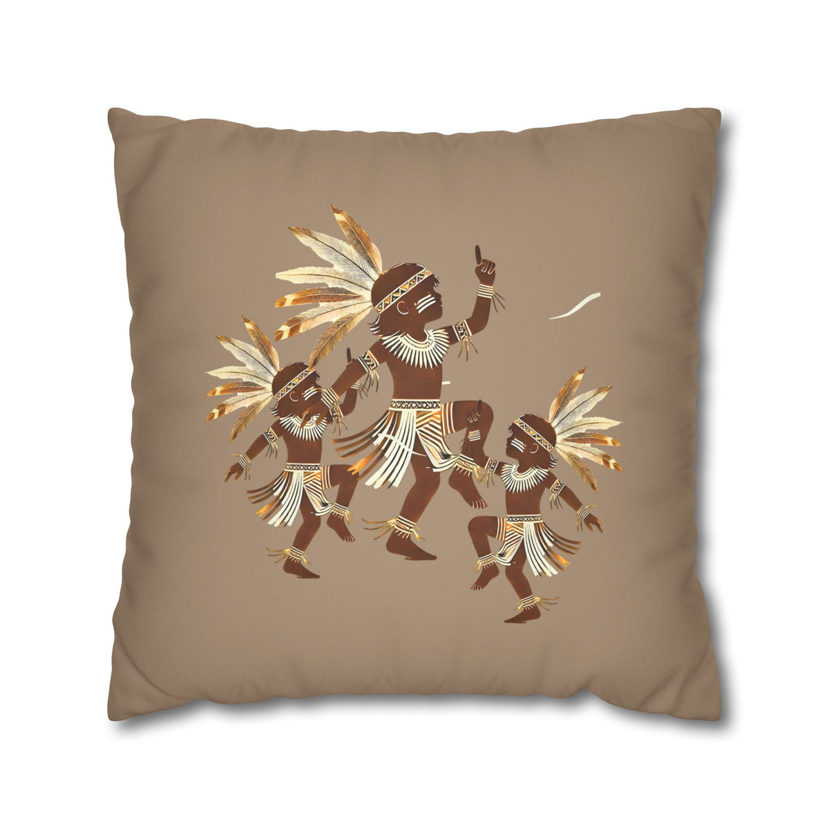 Tribal Fluid Faux Suede Pillowcase