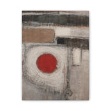 Abstract Red Circle Matte Canvas Wall Art