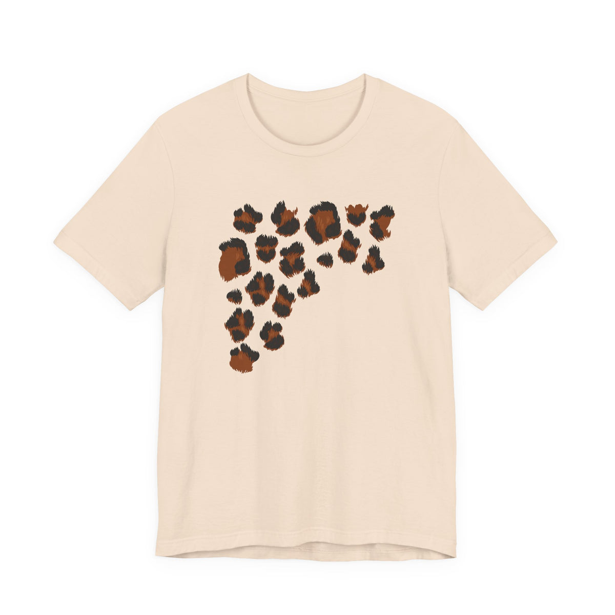 T-Shirt — Rustic Copper Paw Print Tee (Animal Lover Graphic)