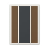 Minimalist Earth-Tone Stripe Canvas — Modern Geometric Wall Art