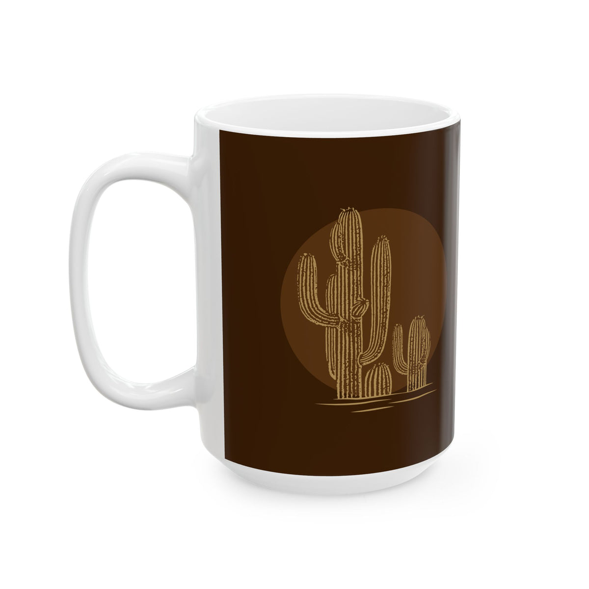 Desert Sun Saguaro Ceramic Mug