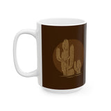 Desert Sun Saguaro Ceramic Mug