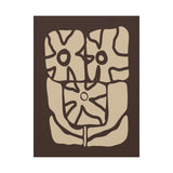 Earthen Bloom Wall Art - Abstract Botanical Wall Art in Warm Earth Tones
