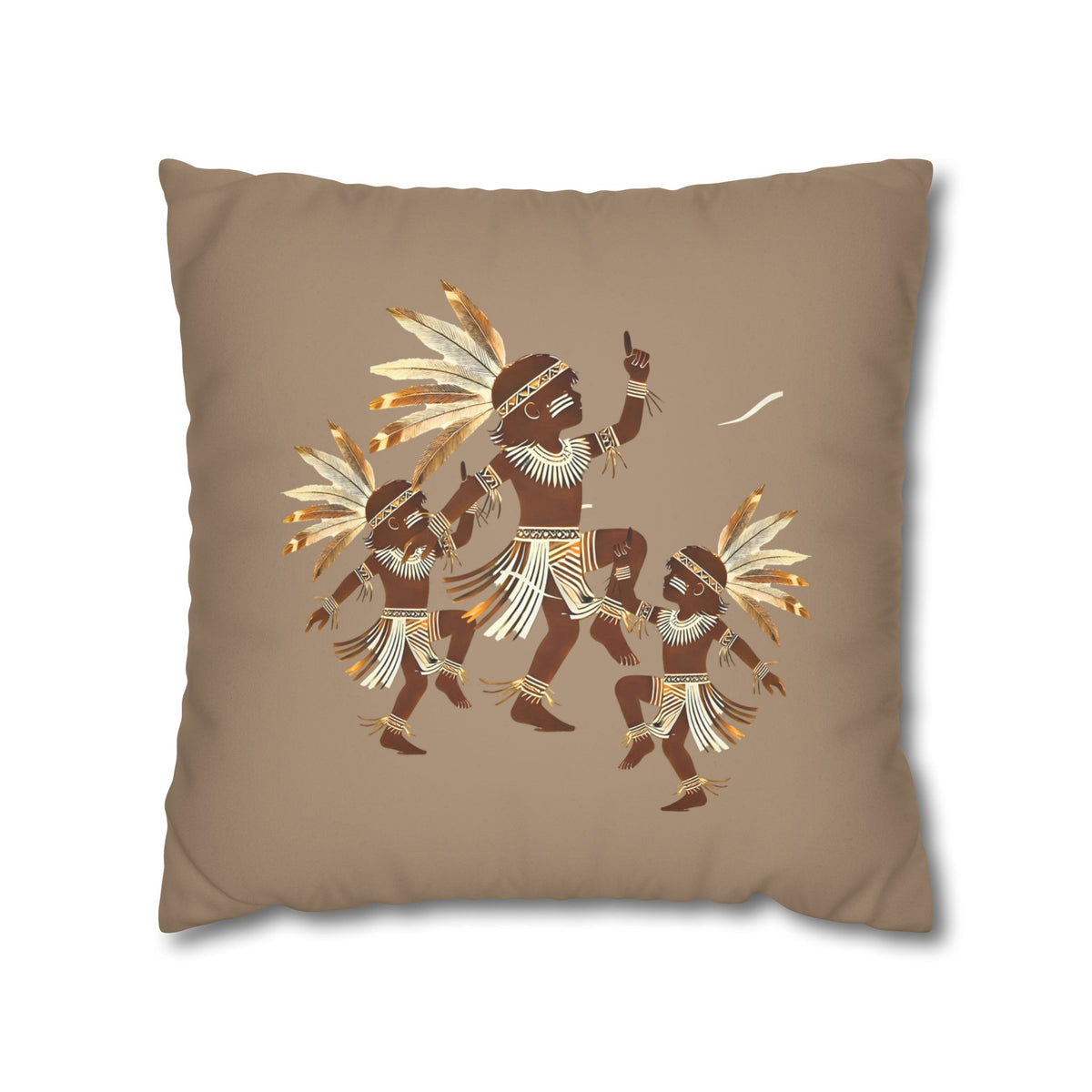 Tribal Fluid Faux Suede Pillowcase