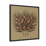 Desert Palm - Sunlit Fronds Wall Art (Framed)
