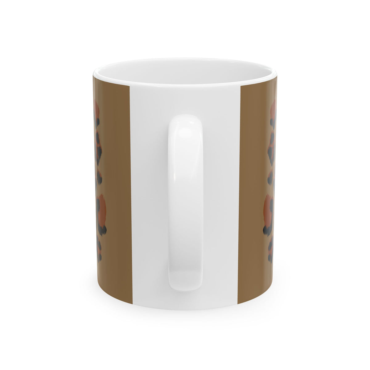 Leopard Print Brown Ceramic Mug (11oz, 15oz)