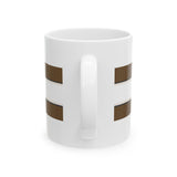 Earthline Brown Striped Ceramic Mug