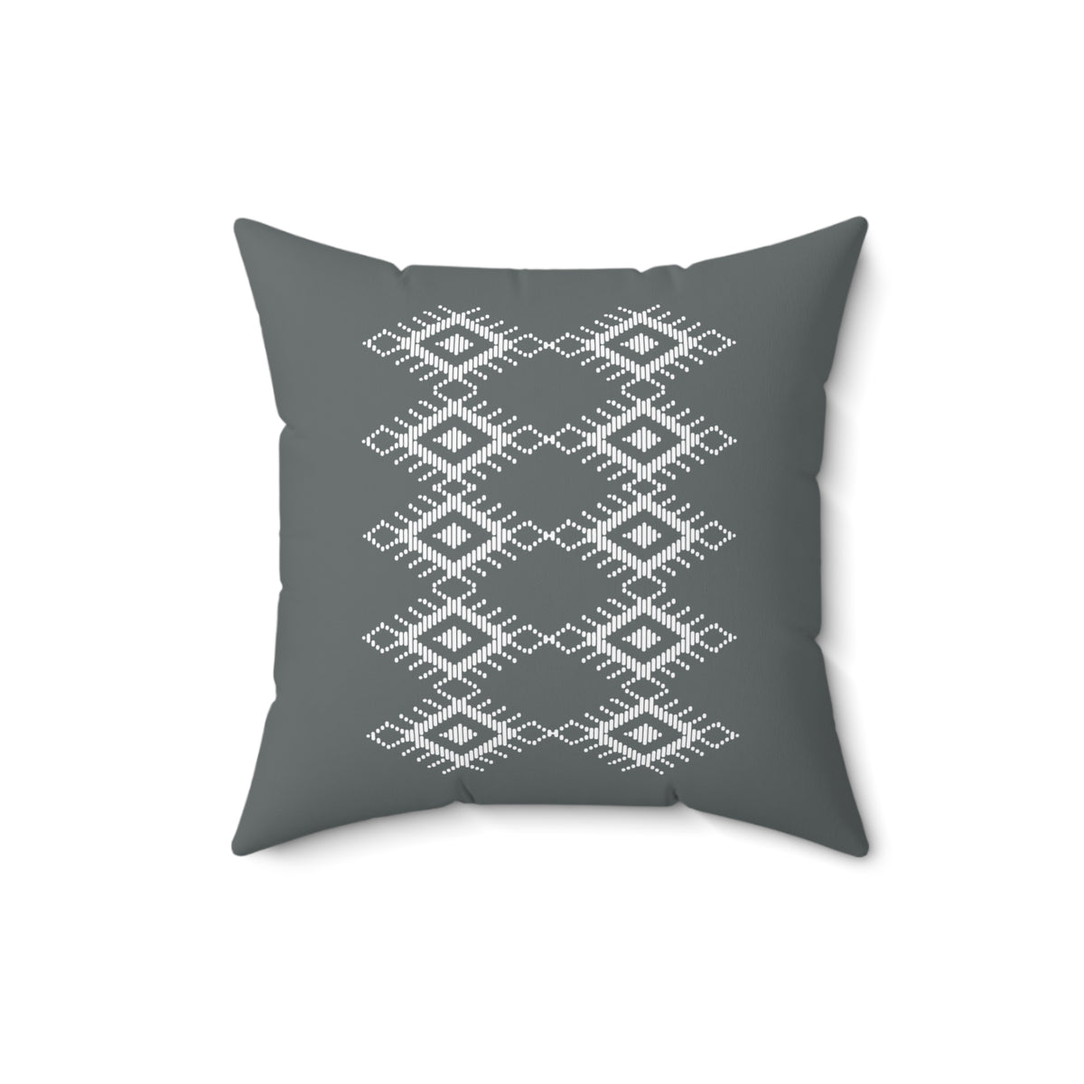 Boho Geometric Pattern Square Pillow - Cozy Home Decor Accent