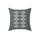 Boho Geometric Pattern Square Pillow - Cozy Home Decor Accent