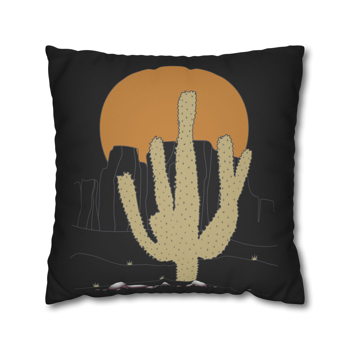 Desert Cactus Sunset Pillowcase