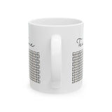 Chic Textured Ceramic Mug, Modern Coffee Cup, Gifts for Coffee Lovers, Minimalist Tea Mug, Home Decor, Stylish Drinkware