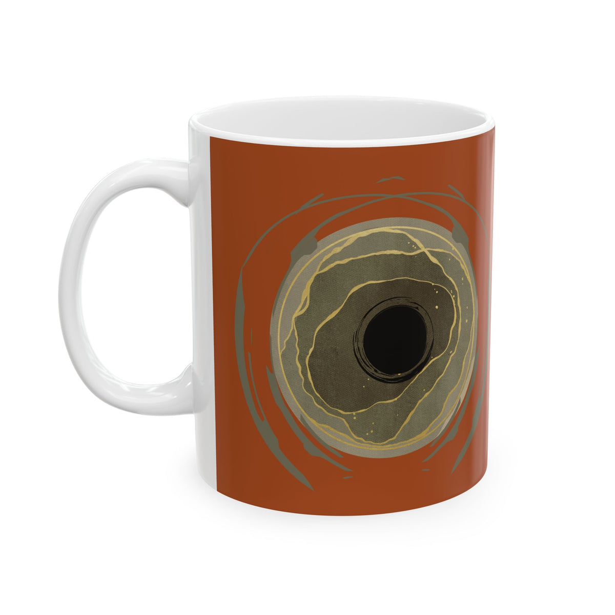Earth Core - Earthy Brown Ceramic Coffee Cup