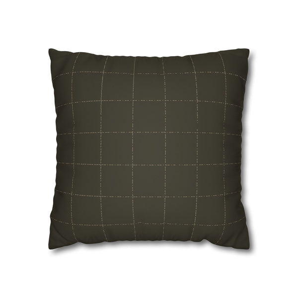 Faux Suede Square Pillowcase