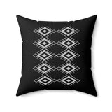 Modern Geometric Black Throw Pillow - Stylish Accent Pillow for Home Decor