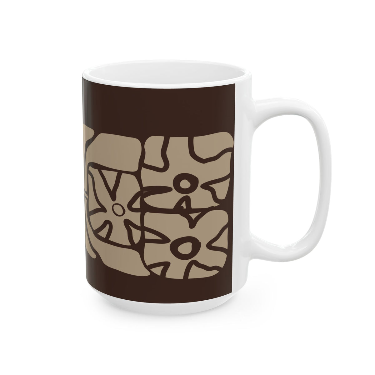 Earthen Bloom Ceramic Mug