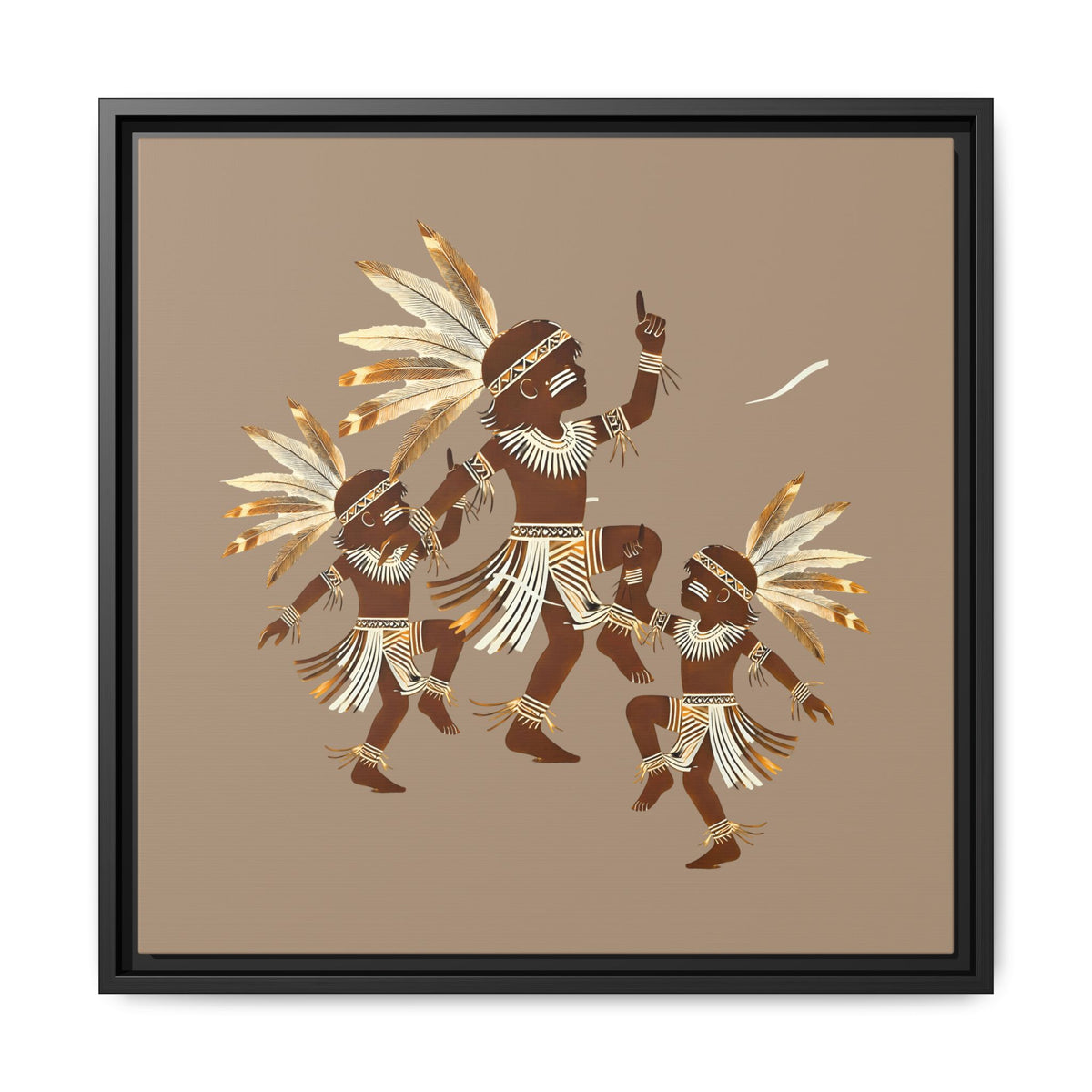 Tribal Fluid  Wall Art - Framed