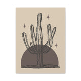 Desert Stillness Cactus Wall Art – Neutral Desert Botanical Print