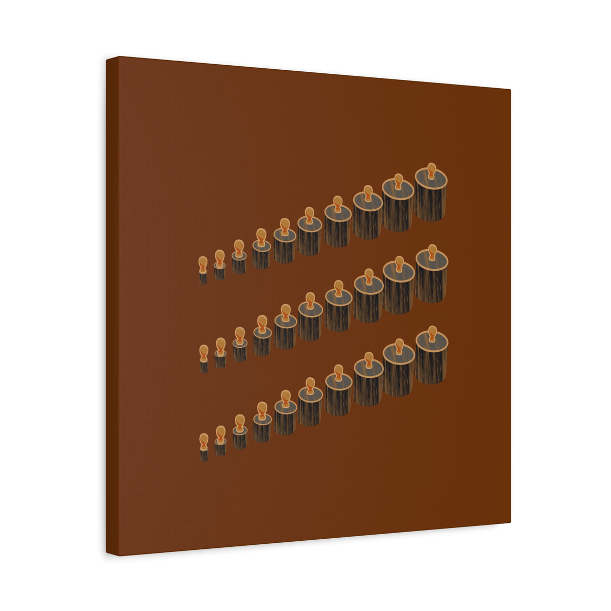 Gathered Rhythm Earth-Tone Wall Art