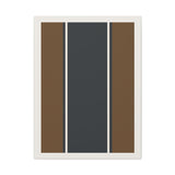 Minimalist Earth-Tone Stripe Canvas — Modern Geometric Wall Art