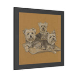 Yorkshire Terrier Trio Matte Canvas Wall Art