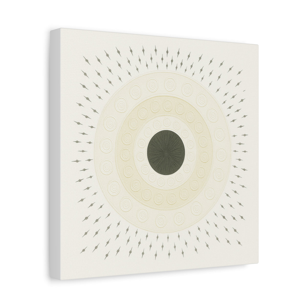 Quiet Orbit Mandala Design Canvas