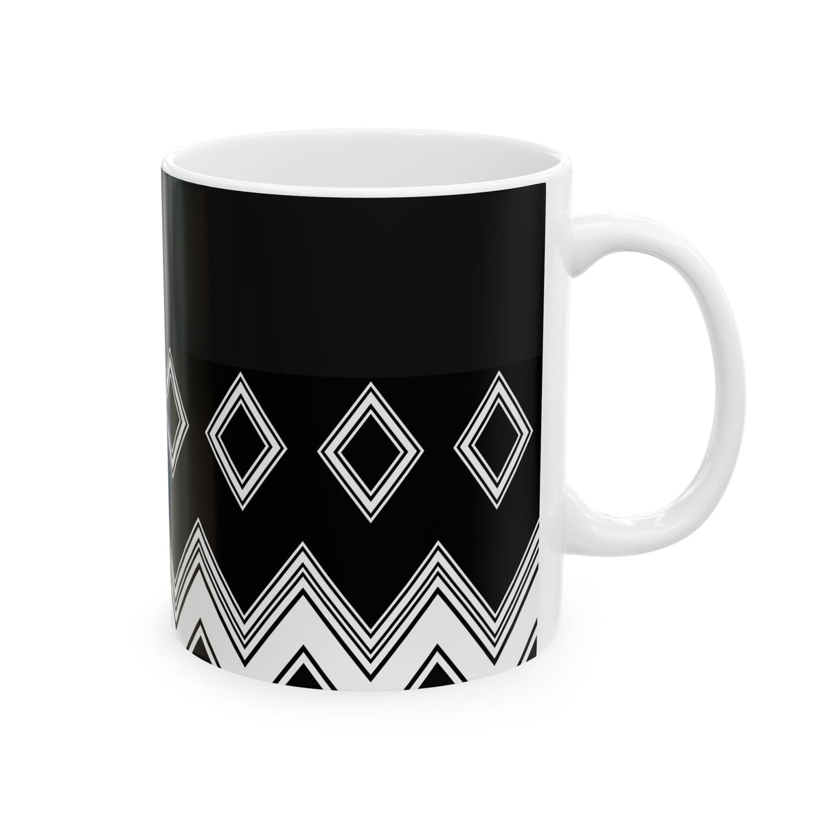 Tribal Diamond Ceramic Mug
