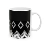 Tribal Diamond Ceramic Mug
