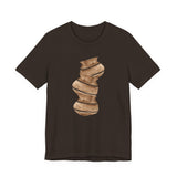 Abstract Ceramic Vase Art Tee — Minimalist Brown Pottery Graphic T-Shirt