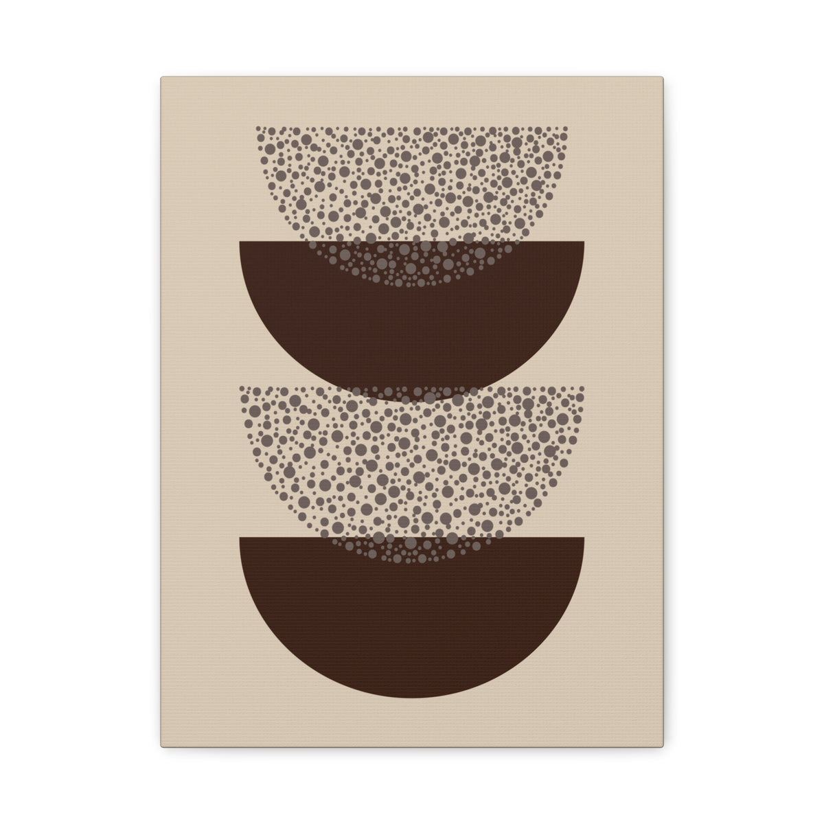 Grounded Rhythm Wall Art - Neutral Abstract Geometric Canvas