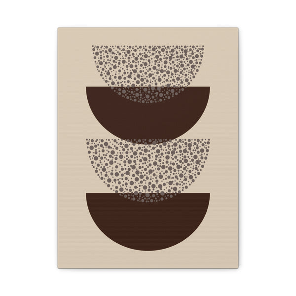 Grounded Rhythm Wall Art - Neutral Abstract Geometric Canvas