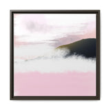 Blush Horizon Framed Matte Canvas