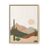 Desert Sunrise Framed Canvas Print