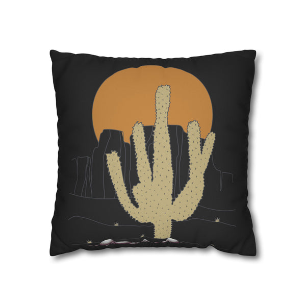 Desert Cactus Sunset Pillowcase