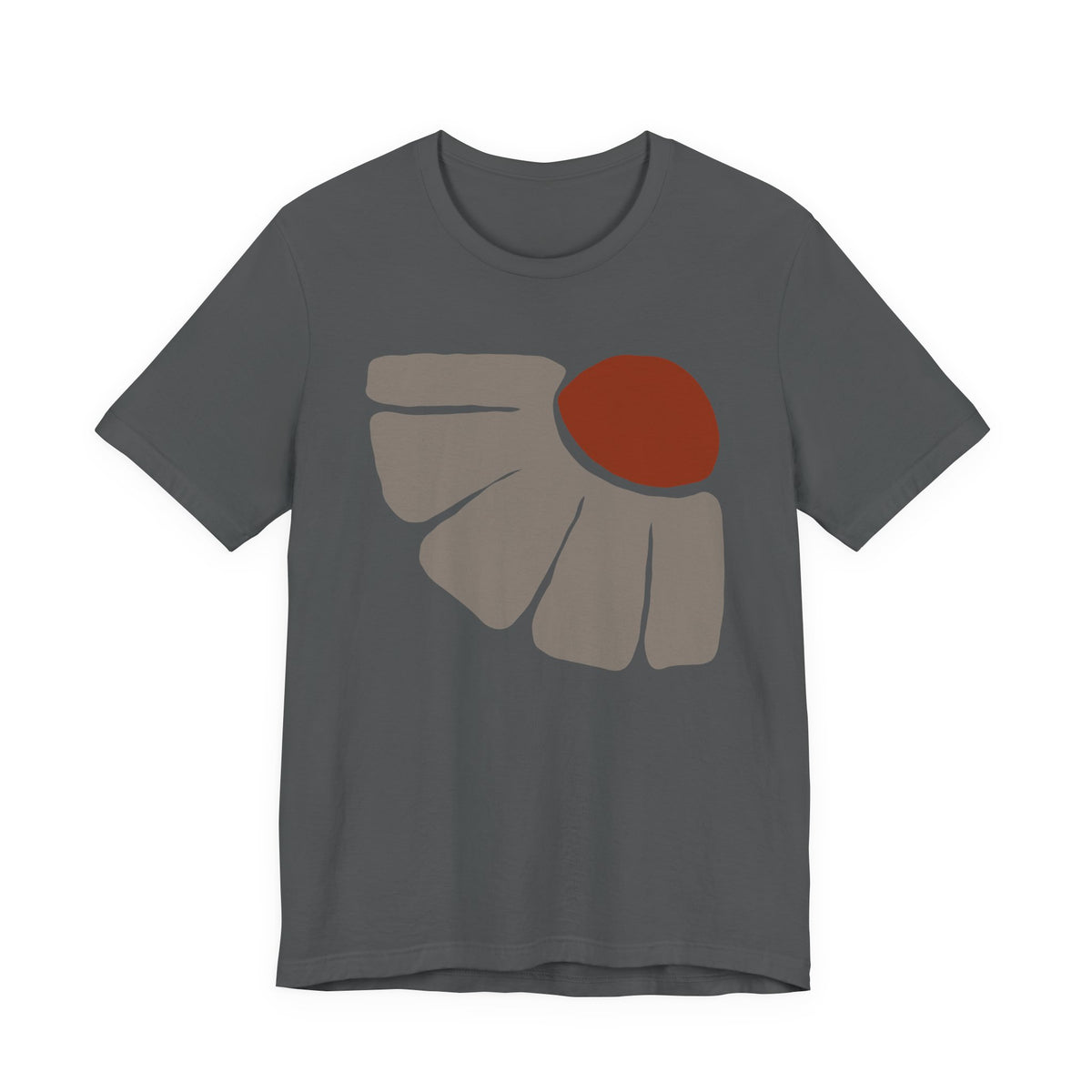 Abstract Daisy Graphic Tee — Minimal Boho Flower T-Shirt