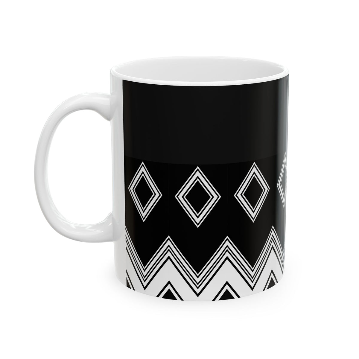 Tribal Diamond Ceramic Mug