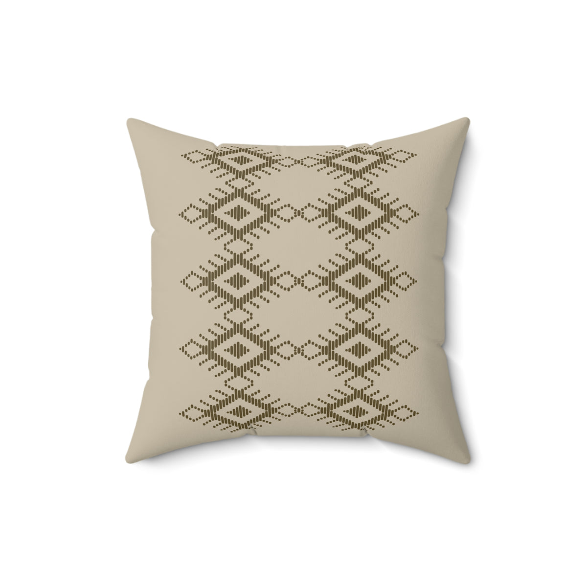 Boho Geometric Print Square Pillow - Cozy Decorative Cushion for Home Decor