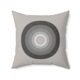 Pillow - Grey to Black Circles Design