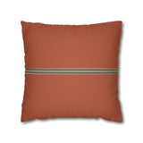 Rust Stripe Decorative Pillowcase