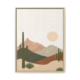 Desert Sunrise Framed Canvas Print