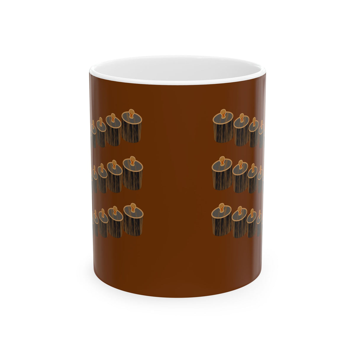 Gathered Rhythm Earth-Tone Mug