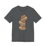 Abstract Ceramic Vase Art Tee — Minimalist Brown Pottery Graphic T-Shirt