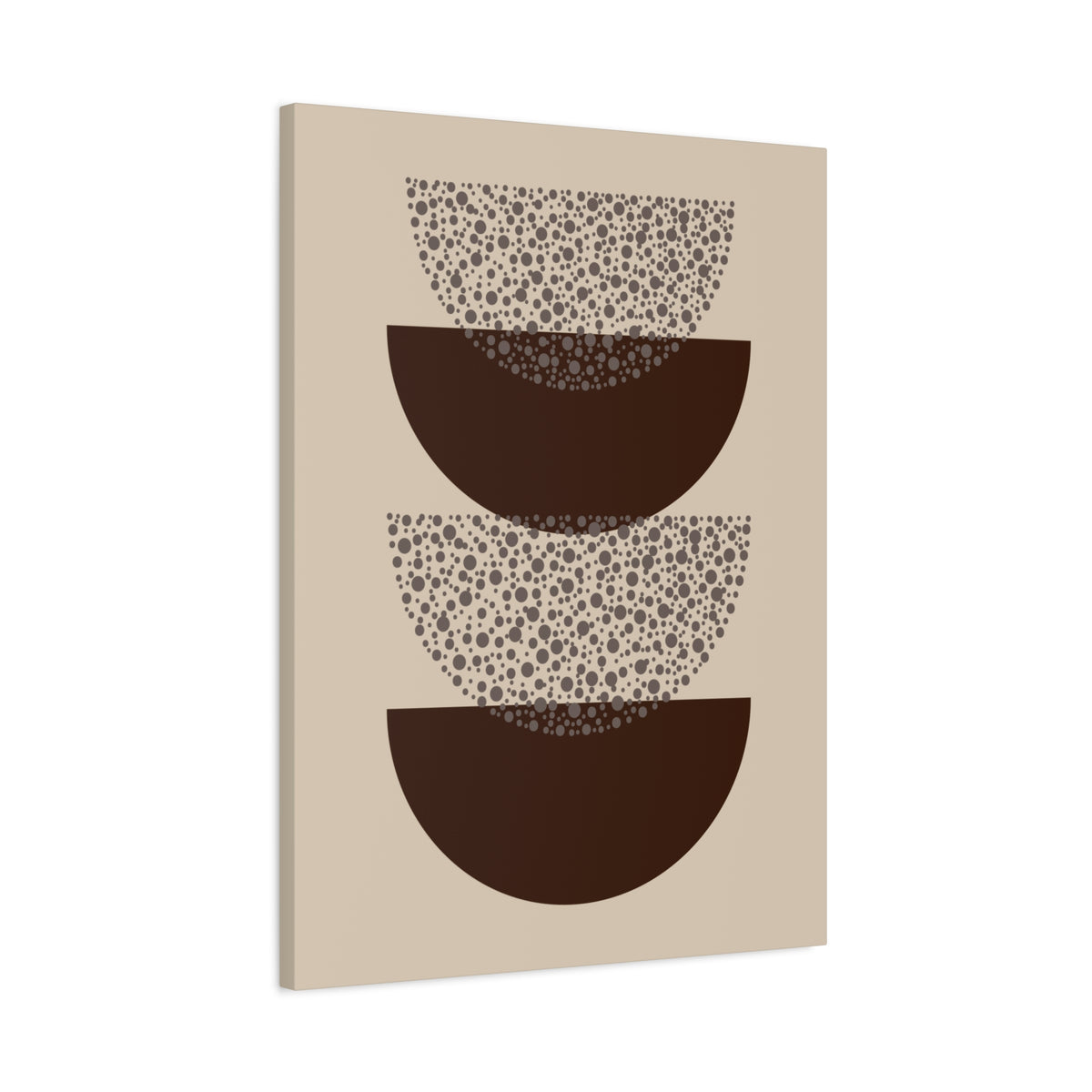 Grounded Rhythm Wall Art - Neutral Abstract Geometric Canvas