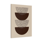 Grounded Rhythm Wall Art - Neutral Abstract Geometric Canvas