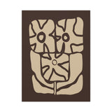 Earthen Bloom Wall Art - Abstract Botanical Wall Art in Warm Earth Tones