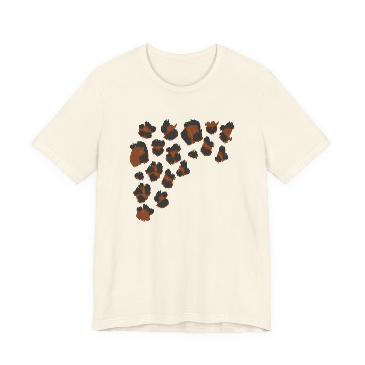 T-Shirt — Rustic Copper Paw Print Tee (Animal Lover Graphic)