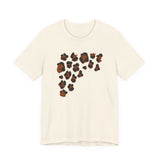T-Shirt — Rustic Copper Paw Print Tee (Animal Lover Graphic)