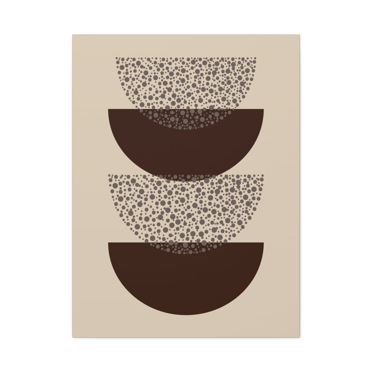 Grounded Rhythm Wall Art - Neutral Abstract Geometric Canvas