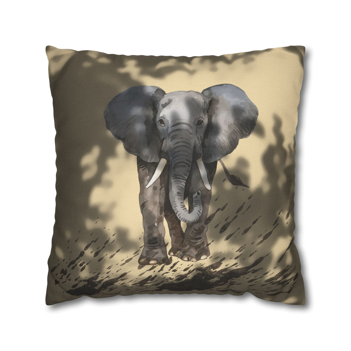 Quiet Strength Elephant Pillow Cover