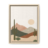Desert Sunrise Framed Canvas Print