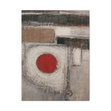 Abstract Red Circle Matte Canvas Wall Art